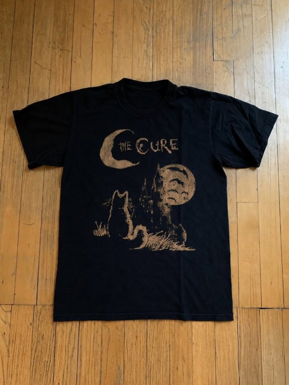 The Cure Cat Tee, 90s Alt Indie Rock, Unisex shirt, Music Gifts, Cat Lover gifts